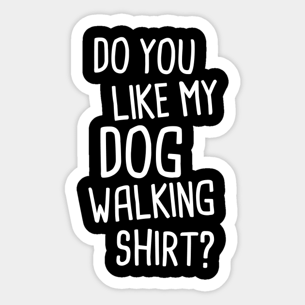 Funny Dog Walking Gift For Dog Walker Sticker by MeatMan